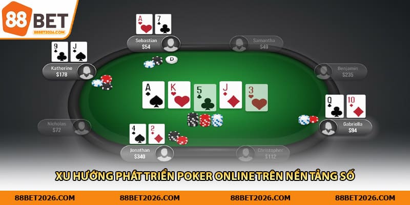 Xu hướng phát triển poker online trên nền tảng số